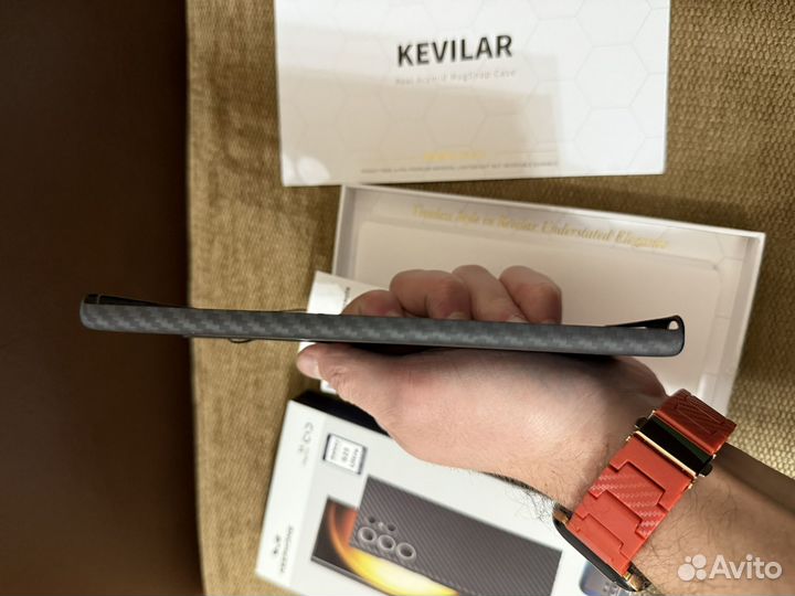 Чехол Kevlar MagSafe на Samsung S23 Ultra