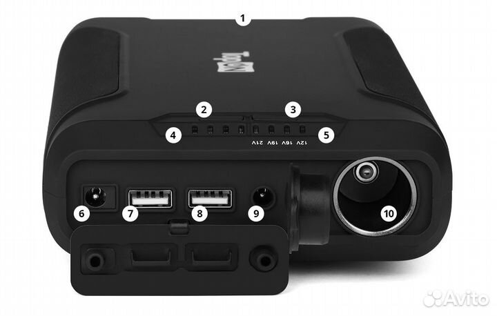 Внешний аккумулятор 72000mAh аварийный свет