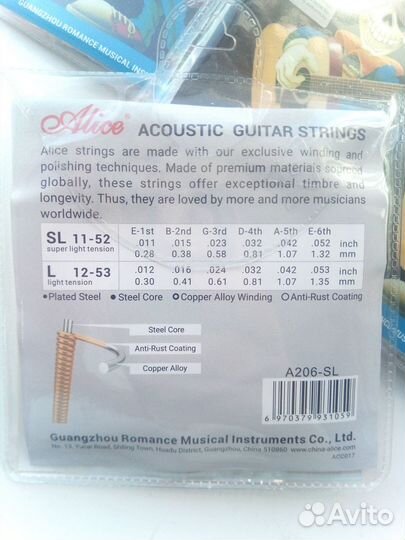 Струны для акустической гитары