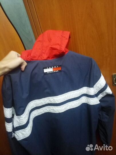 Vintage tommy hilfiger hot sale colorblock competition hoodie jacket