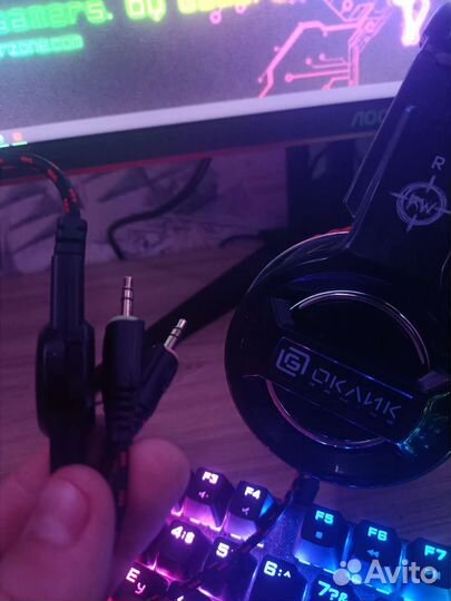 Игровые наушники Оклик
