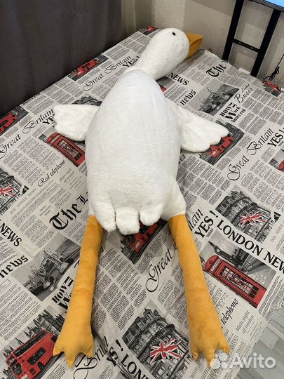 Мягкая игрушка гусь обнимусь 185 см