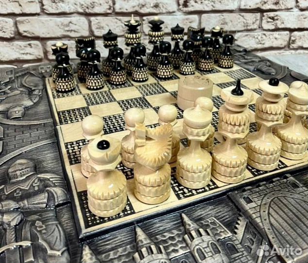 Шахматы шашки нарды ручной работы