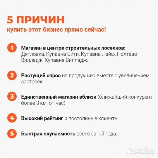 Готовый бизнес: строительный магазин доход 140 000