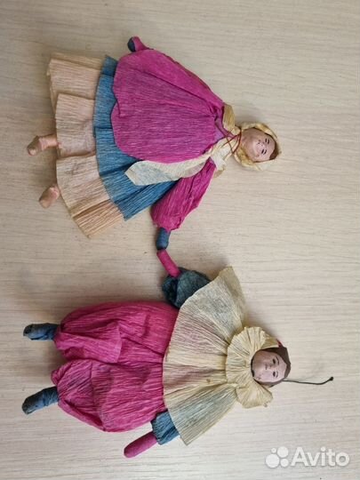 Набор ретро елочных игрушек. 4 шт. СССР