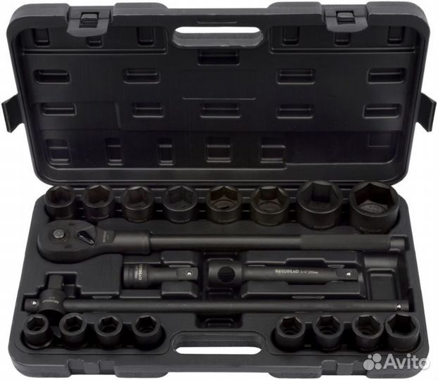 Набор головок 34 ударных (19-50 мм 20 предм. Cr