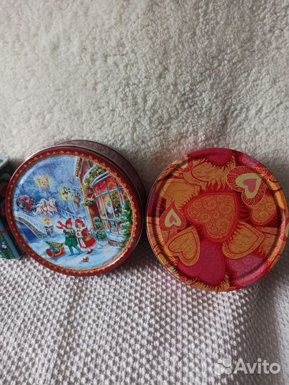 Коробки металлические для сладостей, чая