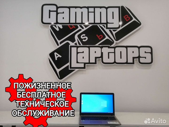 Игровой ноутбук asus Full HD i3-6006U/MX110 2Gb