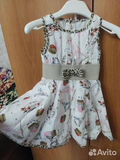 Нарядное платье для худенькой девочки 92