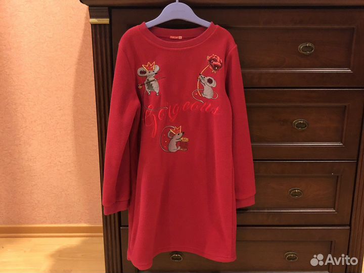 Платье для девочки флис 9 лет