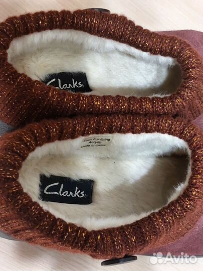 Женские домашние тапочки новые clarks 41р