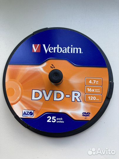 Болванки DVD-R Verbatim 4,7 gb 10 шт