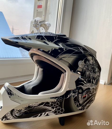 Защитный мото шлем IXS HX278 irezumi M