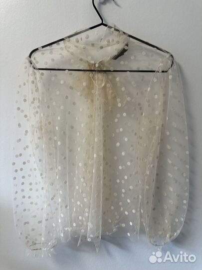 Блузка прозрачная banana republic