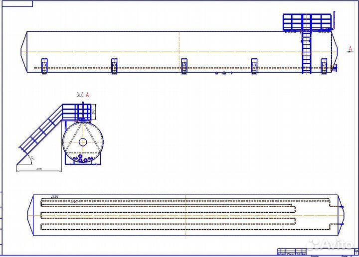 Эскизы резервуаров, прочностные расчеты