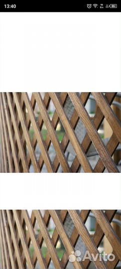 Декоративные решетки из дерева для дома и сада