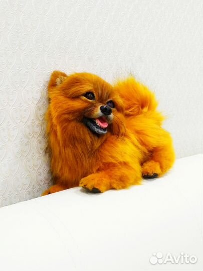 Шпиц щенок (игрушка, ручная работа)