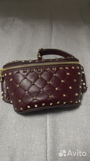 Сумка поясная кожаная женская