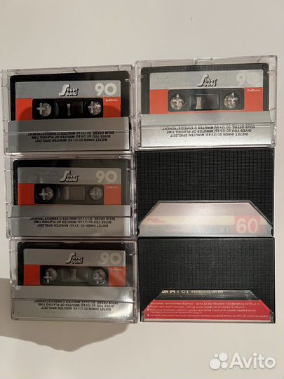 Аудиокассеты новые запечатанные и с записью