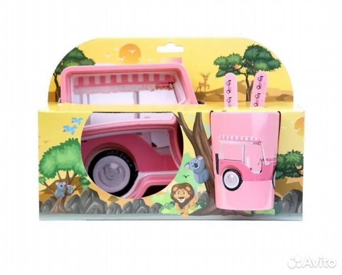 Набор детской посуды из бамбука