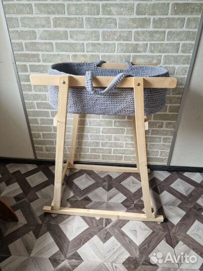 Люлька колыбель для новорожденных и подставка