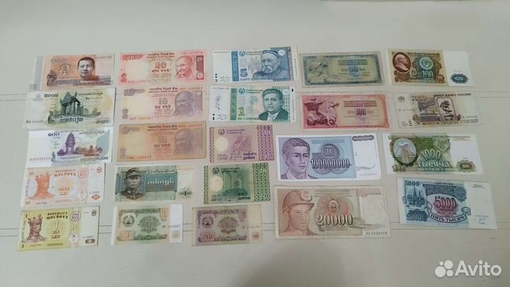 Боны (банкноты) разных стран