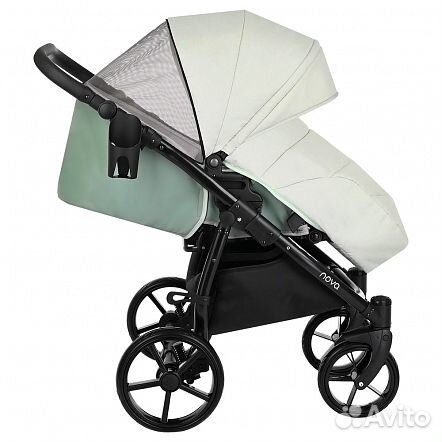 Коляска 2 в1 novo Tutis короб + прогулка Кожа