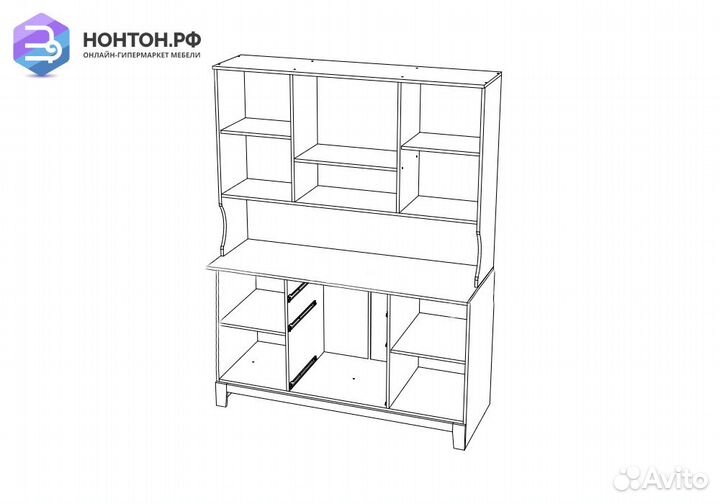 Буфет Милано белый