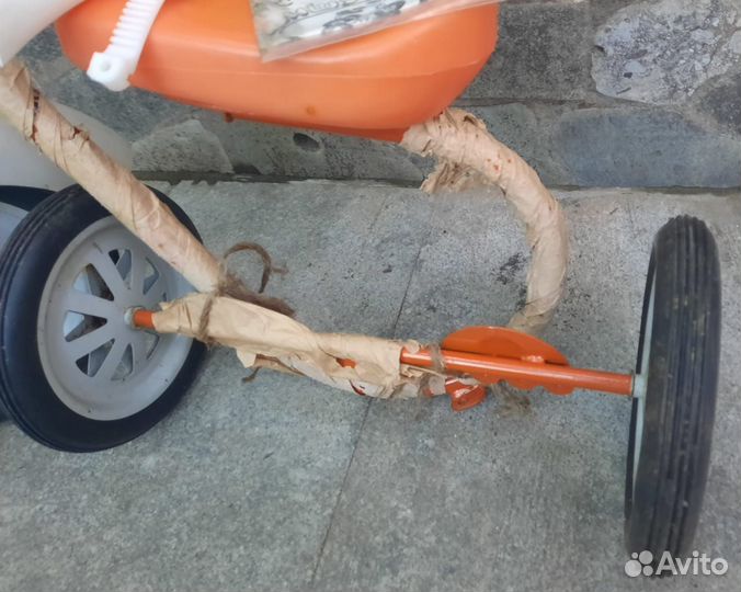 Детский трёхколёсный велосипед СССР мишутка М