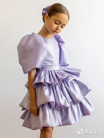 Платье нарядное сиреневое Роскошь с детства 152 см