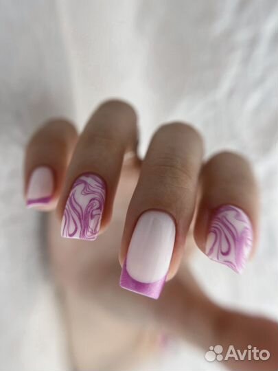 Маникюр с укреплением гелем