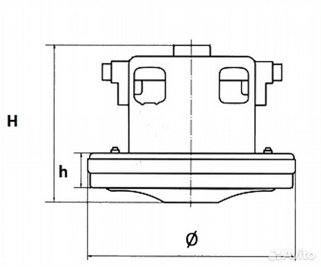 Двигатель для пылесоса, 1500W