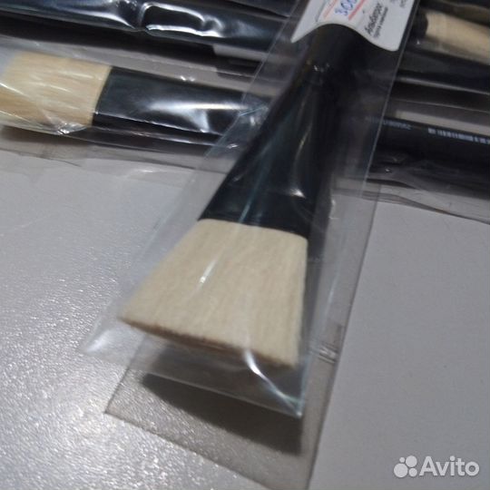 Кисть флейц акварель широкая