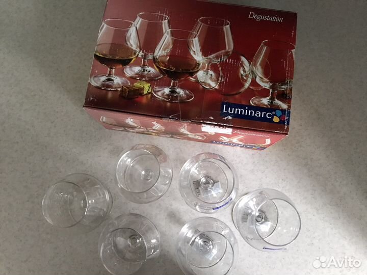 Коньячные бокалы 6 штук