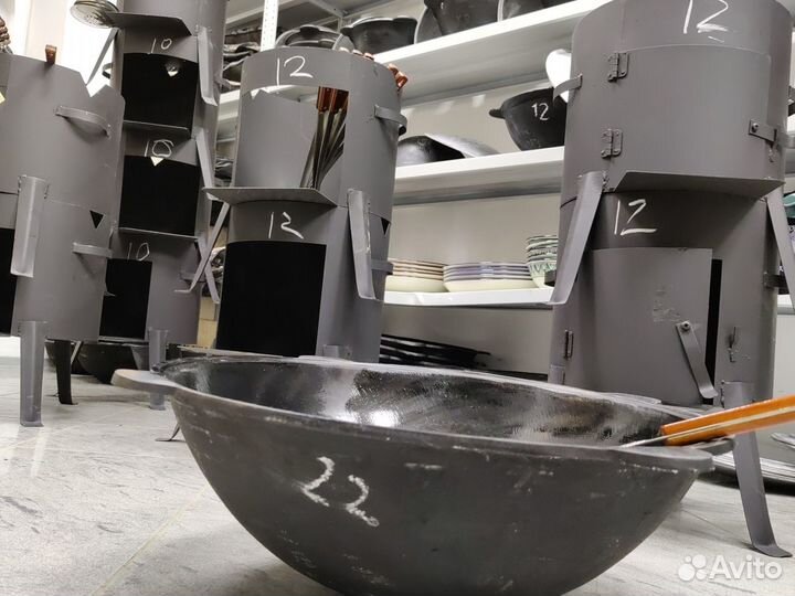 Казан чугунный на 22 л премиум большой