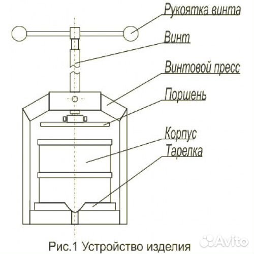 Пресс винтовой свр-02, 10 литров