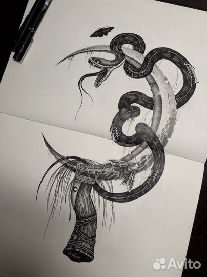 Модель на тату