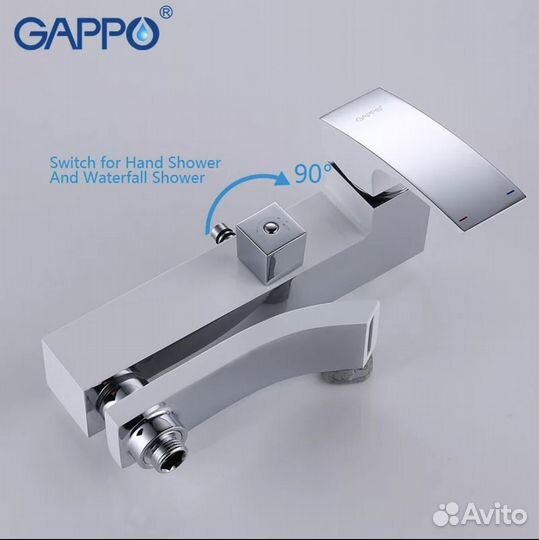 Душевая система с тропическим душем Gappo G2407-8