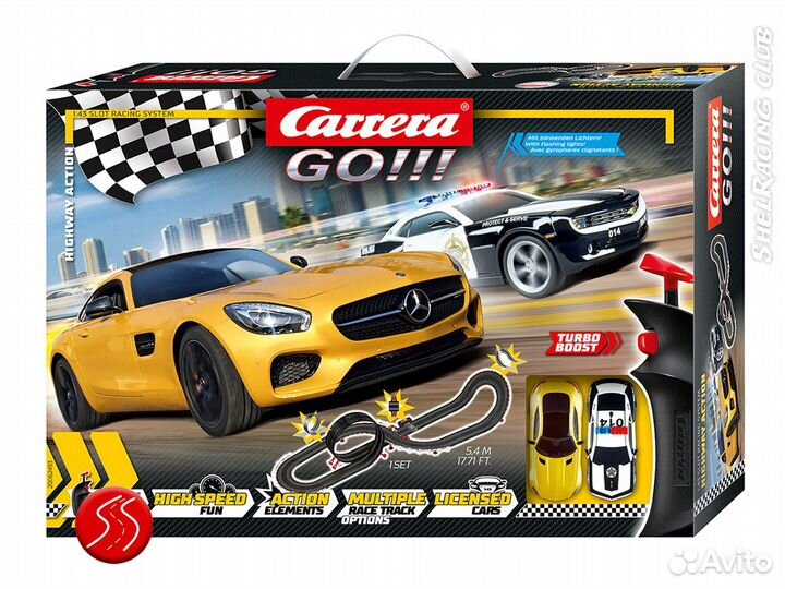 Автотрек Carrera GO Highway Action