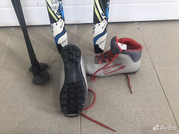 Лыжи беговые fisher детские