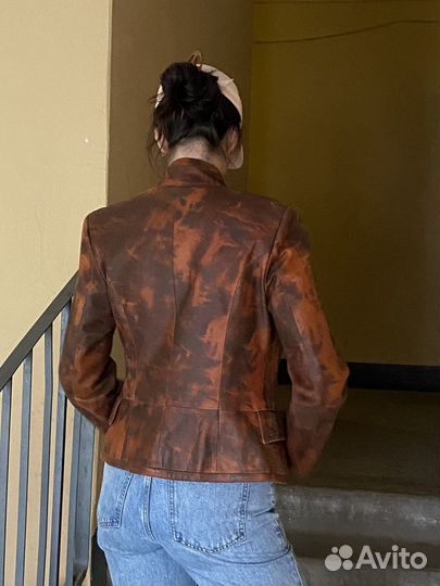 Куртка кожаная женская punto