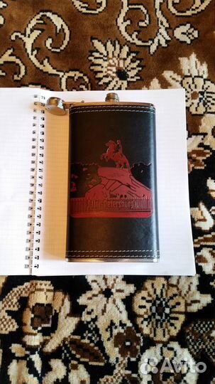 Фляжка из нержавейки большая 12 oz 340мл