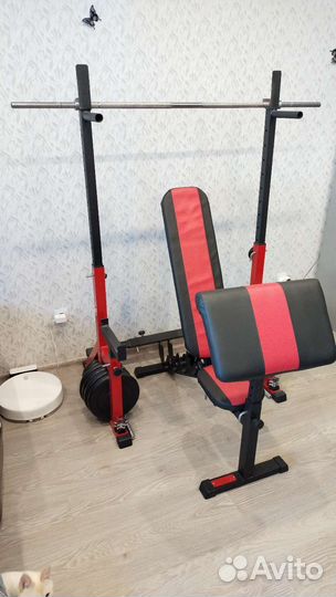 Стойки и скамья