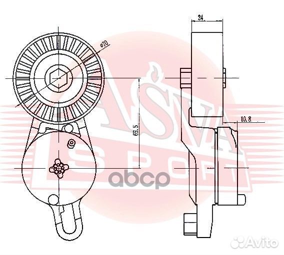 Натяжитель ремня tybt003 asva