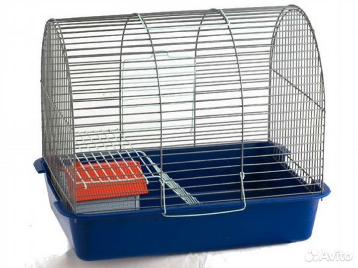 Вака Клетка дгрызунов полукруглая большая с домико