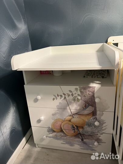 Пеленальная доска-рамка на комод