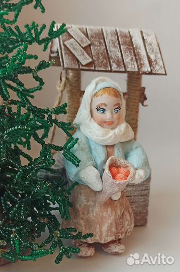 Ватные елочные игрушки