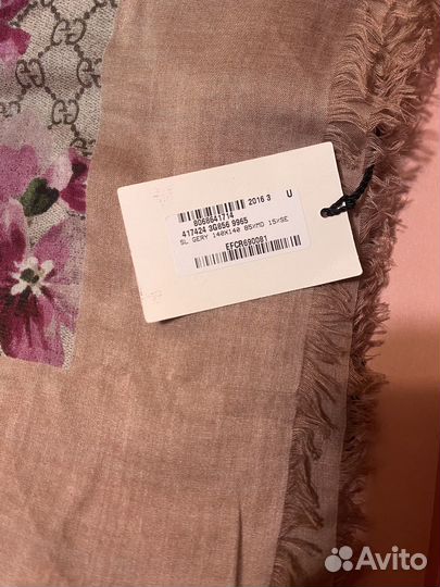Палантин платок шаль шарф Gucci оригинал шерсть