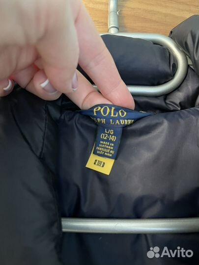 Пуховик детский Polo Ralph Lauren L 12 14 лет