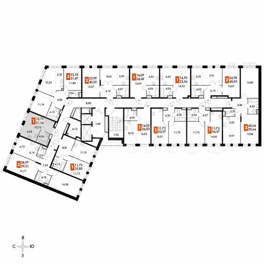 Квартира-студия, 21,3 м², 9/15 эт.
